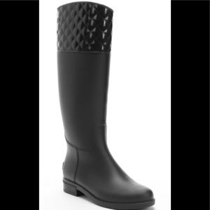 ❤️⚡️PRICE DROP!⚡️❤️ NWOT Blk Quilted Rainboot Sz 6